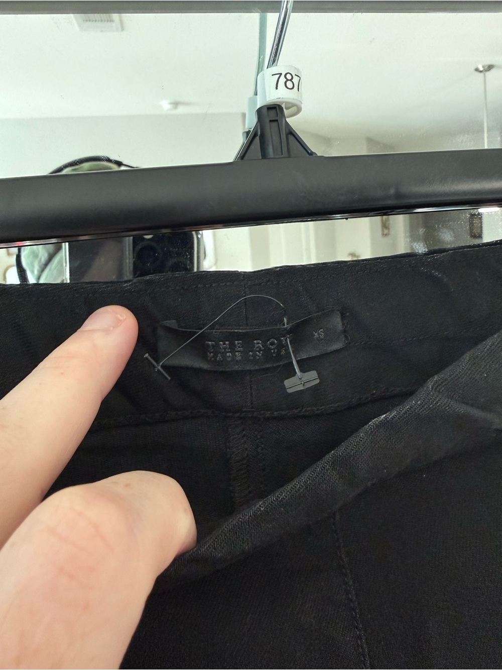 The Row Women’s Black Stretch Cotton Skinny Pants Size XS Made in USA - Picture 3 of 5
